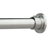 H.VERSAILTEX Single Shower Curtain Rod Non Slip Adjustable 26-78 inch with Spring Tension for Bathroom Nickel
