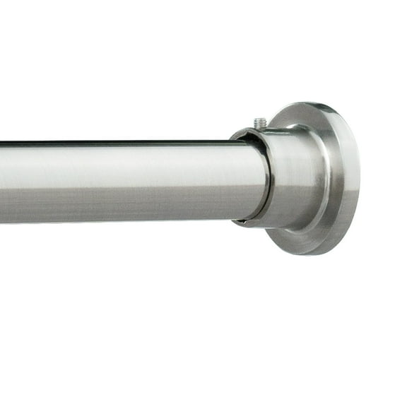 H.VERSAILTEX Single Shower Curtain Rod Non Slip Adjustable 26-78 inch with Spring Tension for Bathroom,Nickel