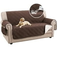 thumbnail image 1 of H.VERSAILTEX Non-Slip Slipcover Machine Washable Loveseat Cover Diamond Pattern Water Resistant Furniture Protector Reversible Stain Pet-friendly , Brown, 1 of 6