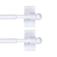 thumbnail image 1 of H.Versailtex White Magnetic Curtain Rods, 0.5 in Stainless Steel Ball Adjustable, 16 - 28 in,2 Pack, 1 of 6