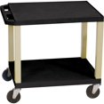 thumbnail image 1 of H. Wilson Tuffy Plastic 26" 2 Shelf Utility Cart 26 in. Black, 1 of 1