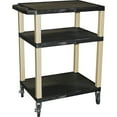 thumbnail image 1 of H. Wilson Tuffy Plastic 34" 3 Shelf Utility Cart 34 Black, 1 of 1