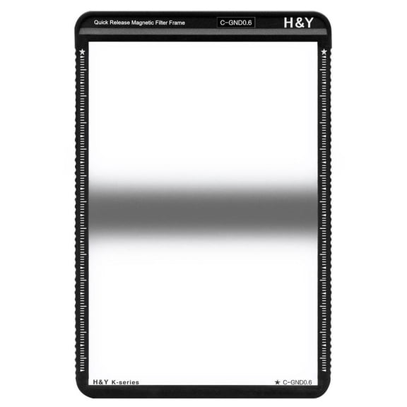 H&Y 100x150mm HD MRC Center Graduated Neutral Density 0.6 Square Filter (2-Stops) with Magnetic Filter Frame for 100mm K-Series Filter Holder