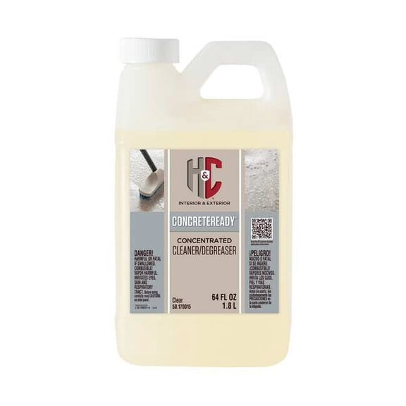 H&c Cleaner Degreaser, Invisible Finish, Clear, Solvent Base 50.170015-15