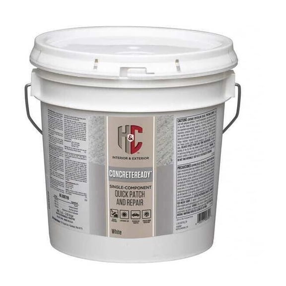 H&c Concrete Patching and Repair Compound, Pail, Clear, H&C 60.100709-99