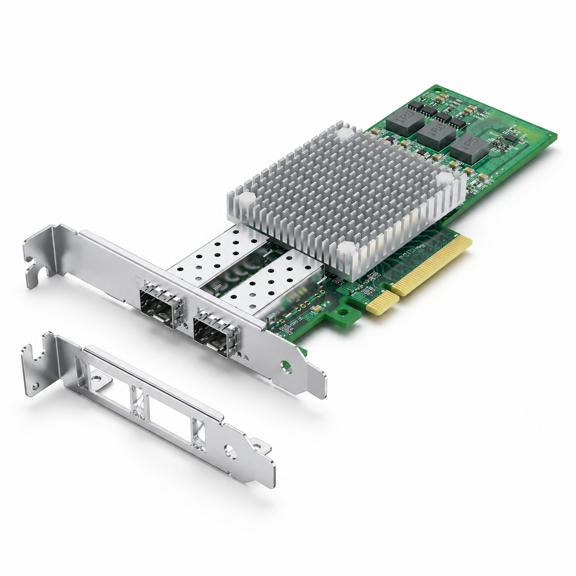 H!fiber 10gb Sfp+ Pci-e Network Card Nic With Broadbcm57810s Cdual Port Pci Express X8 Ethernet Lan Adapter Support Windows/windo
