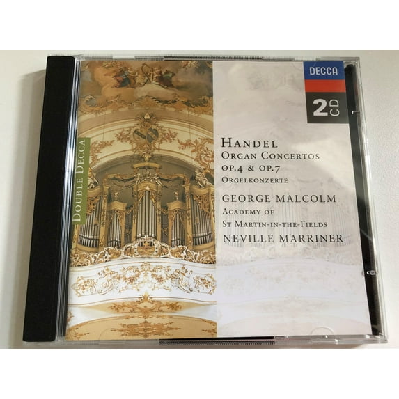 Händel: Organ Concertos, Op. 4 And Op. 7 - George Malcolm, The Academy Of St. Martin-in-the-Fields, Neville Marriner / Decca 2x Audio CD 1996 / 452 235-2