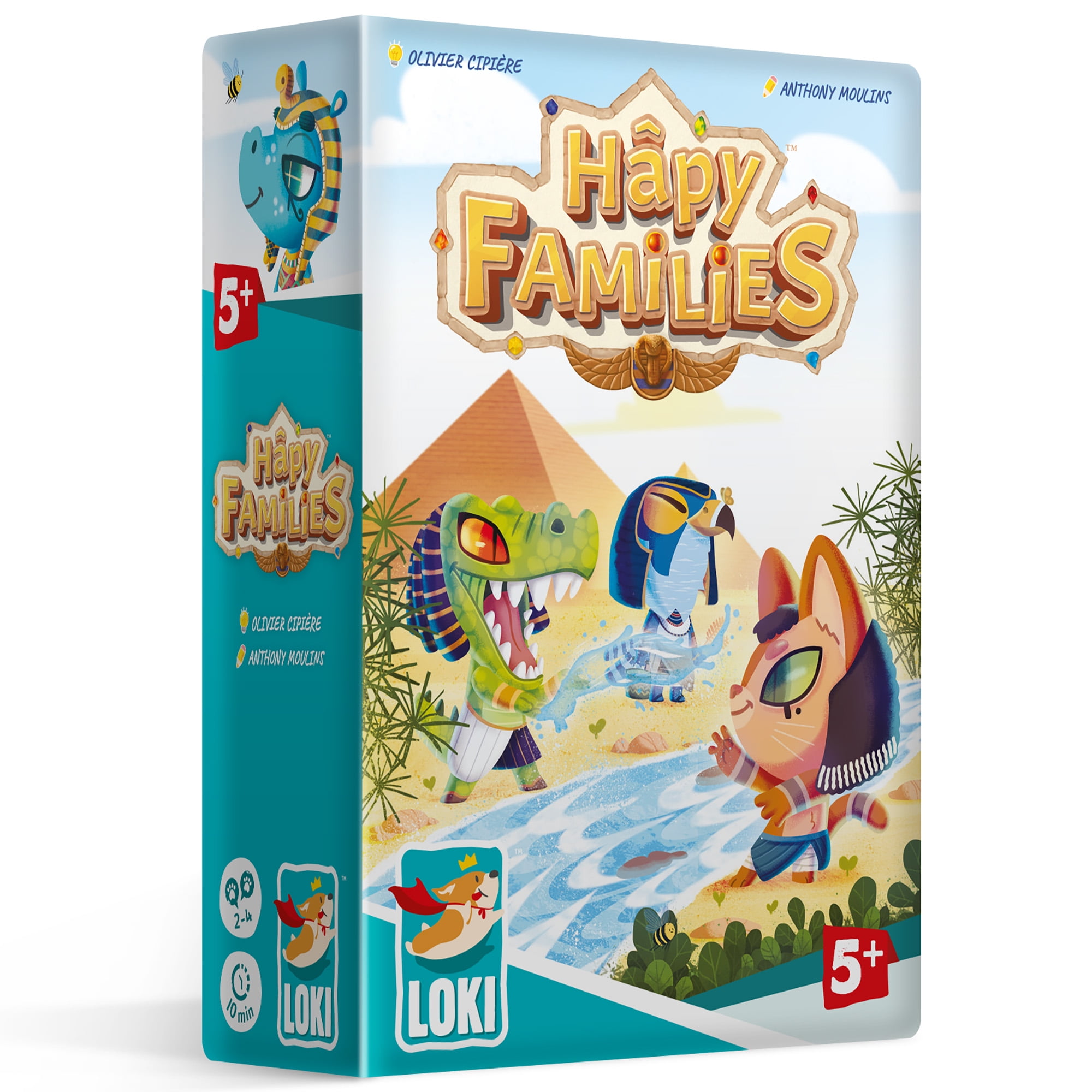 Hâpy Families - Collecting Game, Pyramid Themed, Kids & Family, Ages 5+, 2-4 Players, 10 Min