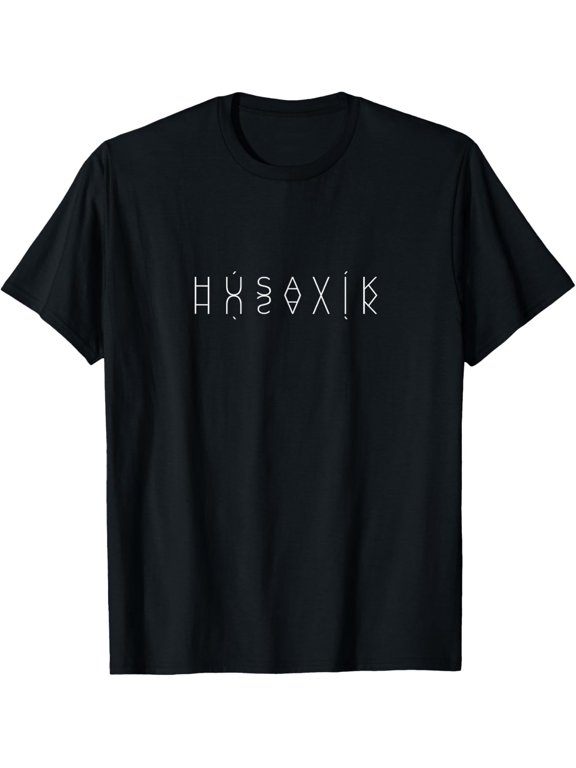 Húsavík Reflections - Iceland Word Art Icelandic Souvenir T-Shirt men and women can wear, black, white, gifts