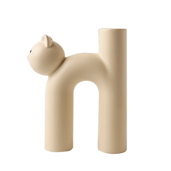 H-shaped Tube Cat Flower Vase Flower Arrangement Container Organizers