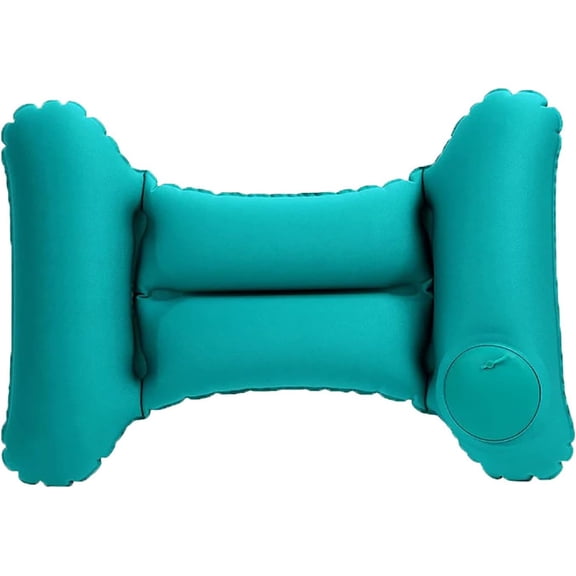 H-shaped inflatable lumbar pillow, backrest and cushion for leisure, office use and travel