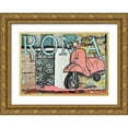 thumbnail image 1 of Hüttner, Rainer 14x11 Gold Ornate Wood Framed with Double Matting Museum Art Print Titled - Roma II, 1 of 4