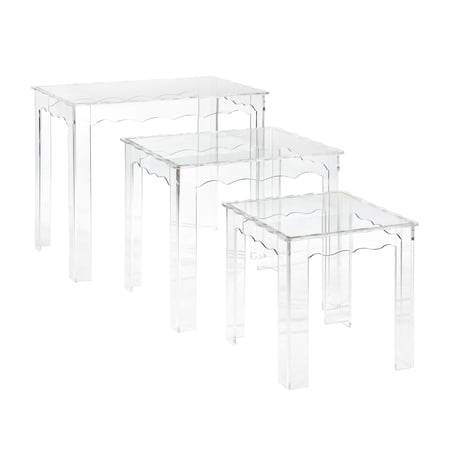 Elk Home Jacobs Accent Table, Clear Finish, Contemporary Style for Entryway, Bedroom, Living Room