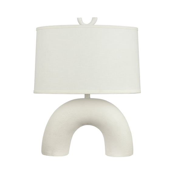 Elk Home Flection 25-inch High 1-Light Modern Table Lamp in White