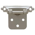thumbnail image 1 of H0103AV-SN-O2 2 Pack Satin Nickel Self Closing Overlay Hinge - 2 x 0.75 in., 1 of 1