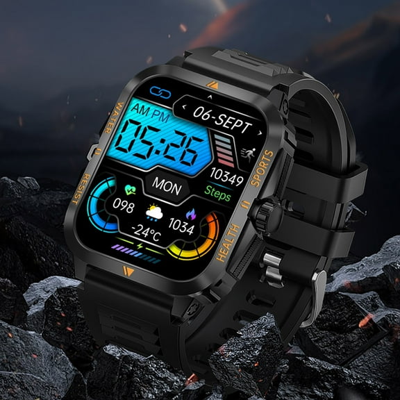 SDJMA H02 Smart Watch Outdoor Sports 30 Meter Watertight Swimming Bluetooth Call Music Fitness Tracker for Men Women,Home Decor Collection