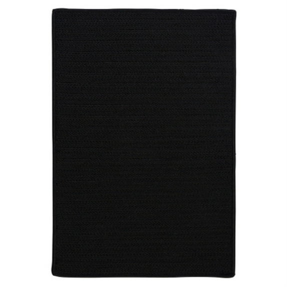 H031R144X180S Simply Home Solid - Black 12x15 Rug, 100% Polypropylene - Rectangle.
