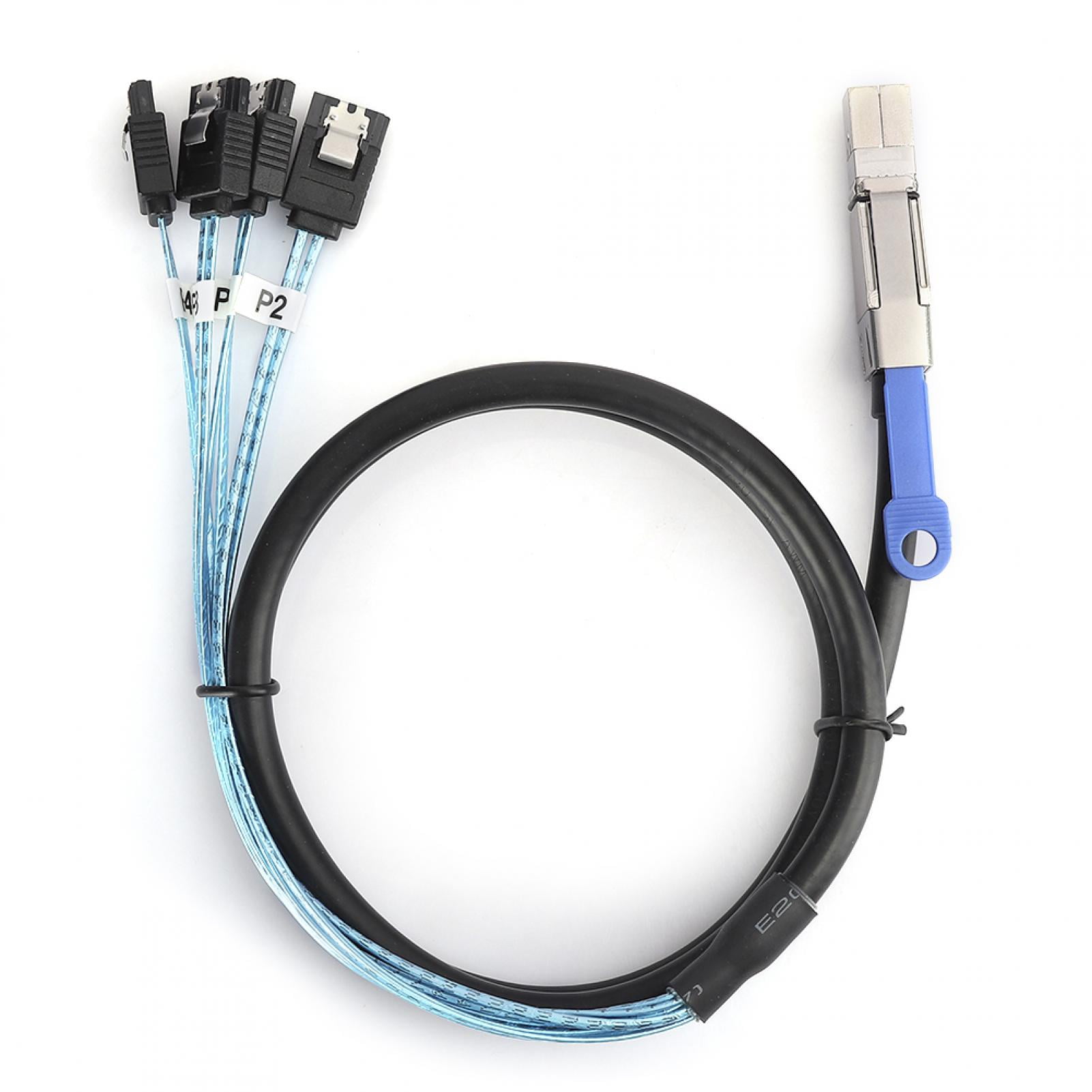 H0402 Mini SAS Cable SFF8644 to 4 x SATA External Server Hard Disk