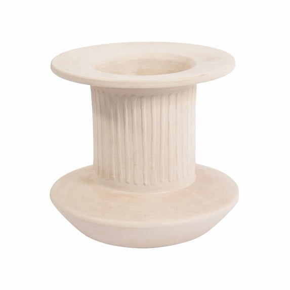 Elk Home Doric Vase in White 6 inch Tall