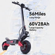 H08 Electric Scooter Adult 6000W Dual Motor 60V 28Ah 11" Off-Road Tires Foldable Outdoor Scooter
