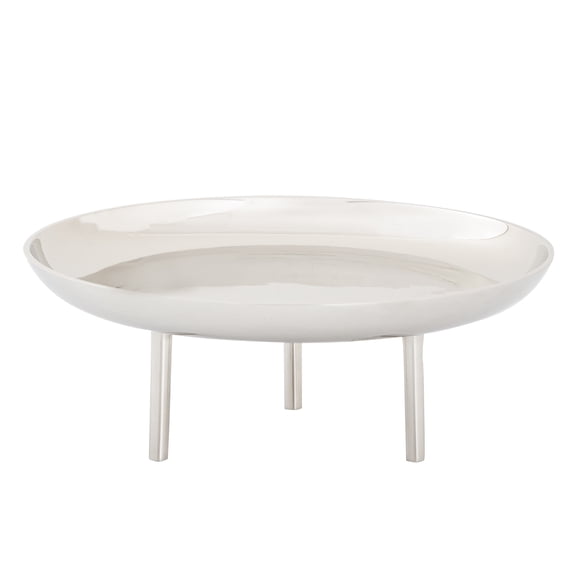 Elk Home Kiser Mid Century Modern Aluminum Plate in Polished Nickel Finish
