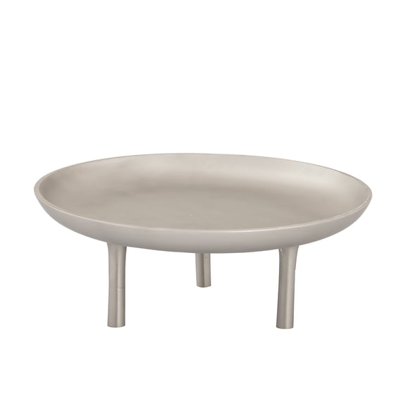 Elk Home Kiser Mid Century Modern Aluminum Plate in Brushed Nickel Finish