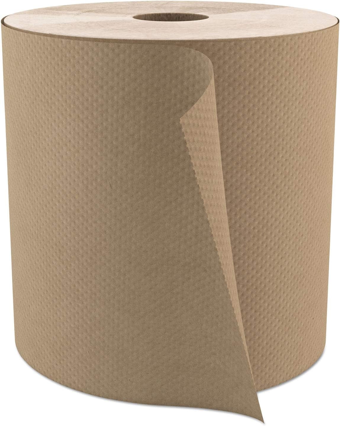 H085 Select Roll Paper Towels, 1-Ply, 7.9-Inch x 800 ft, Natural, 6/Carton