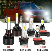 H1 H11B High&Low Beam for Kia Optima 2007-2011 2012 2013 2014 2.4L LED Headlights H11 Fog Lights 6pcs