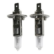 H1 Halogen Headlight Bulbs 100W 12V,2-Pack Clear Warm White Headlamp Fog Light Bulbs for Car Front Left Right