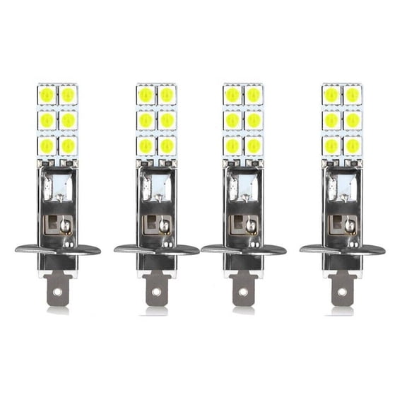 6000K Cold White H1 LED Headlight Bulbs, 1800LM Auto Fog Light Replacement DC 9-32V