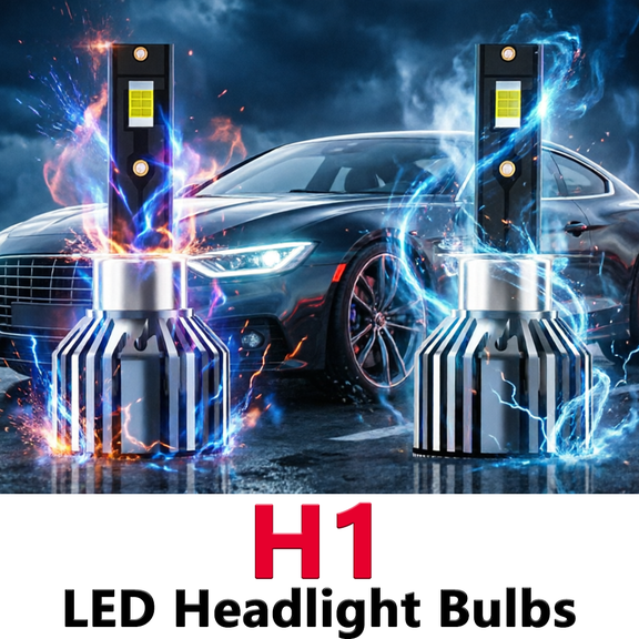 H1 LED Headlight Bulb For 1997-2001 Honda Prelude,Standard High Beam or Low Beam,H1 White Headlight Bulbs,High Brightness Headlight Bulb, Pack of 2