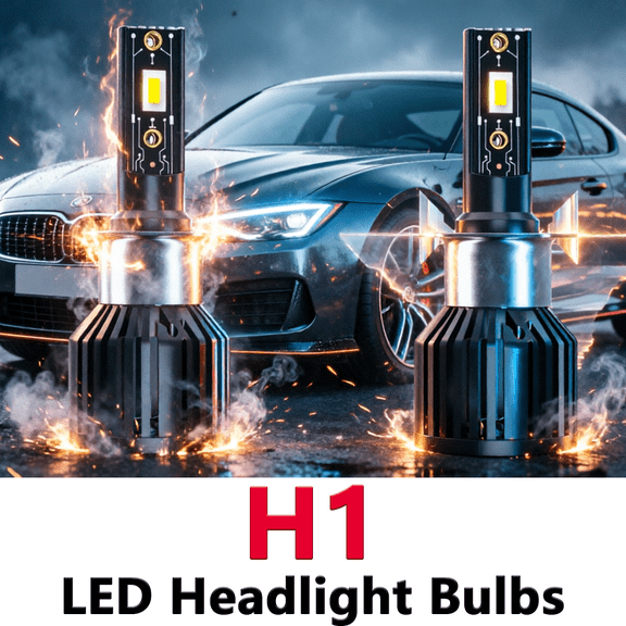 H1 LED Headlight Bulb For 1997-2001 Honda Prelude,Standard High Beam or Low Beam,H1 White Headlight Bulbs,High Brightness Headlight Bulb, Pack of 2