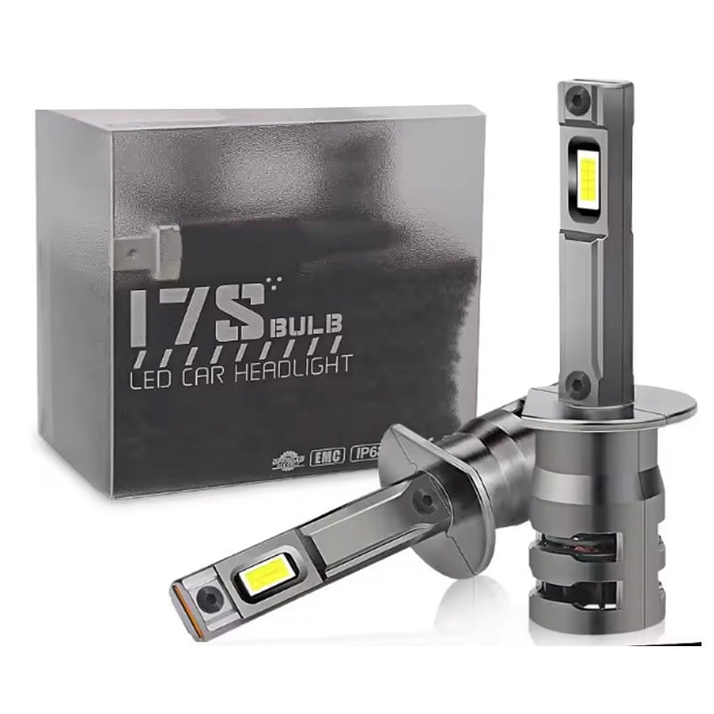 H1 LED Headlight Bulbs, 600% Super Brighter Led Lights Halogen Replacement with Fan, 6500K White, IP67 Waterproof, Plug and Play