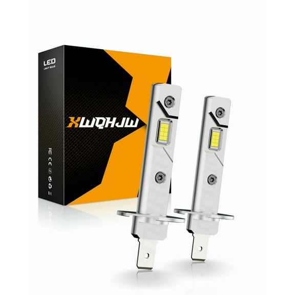 H1 LED Headlight Kit Bulbs High Low Beam 6000K Super White 4000LM 2PCS