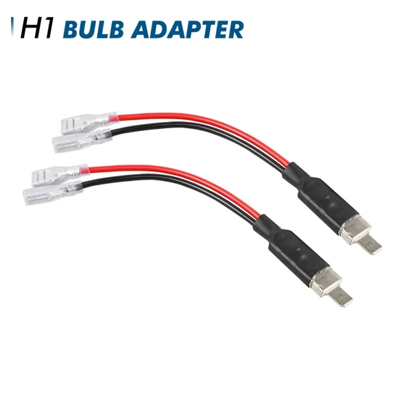 H1 Led Headlight Socket Connector Adapter Male Converter Plug Extension Harness