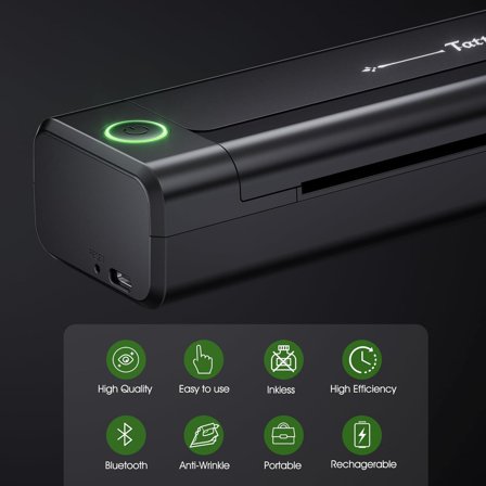 H1 Tattoo Stencil Printer for Tattooing, Wireless Bluetooth Tattoo Printer Machine, Portable Thermal Printer Copier, 10 Transfer Papers, Compatible with Smartphone & PC