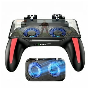 H10 4-Finger Mobile Game Controller with Radiator Aim Shooting Joystick for iOS Android Gaming Accessories-5000mAh