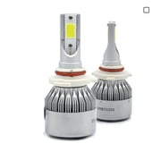 H10 All in One 100W 10000LM CREE LED Headlight DRL Kit Fog Lamp Kit Light Bulbs White H10, White