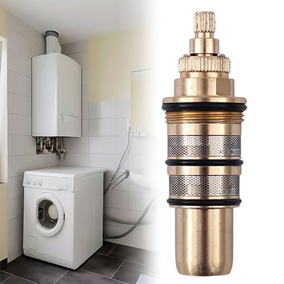 H10 Brass Bath Shower Thermostatic Cartridge Thermostatic Valve Core Faucet Cartridge Bath Shower Replacement Parts