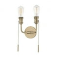 thumbnail image 1 of H106102-AGB-Mitzi-Lexi-Two Light Wall Sconce in Style-7.5 Inches Wide by 12.25 Inches High-Aged Brass Finish, 1 of 5