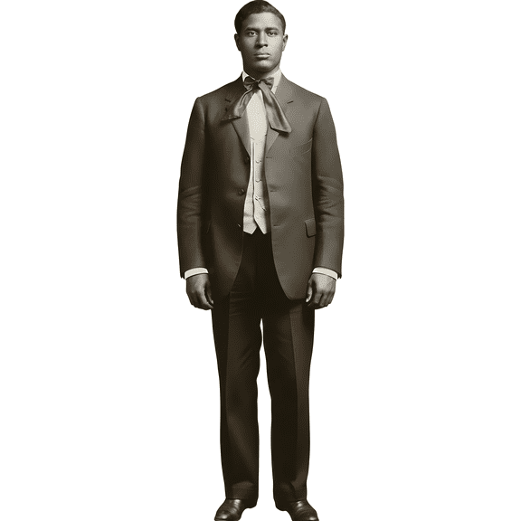 H10907 Garrett Morgan Inventor Cardboard Cutout Standee Standup
