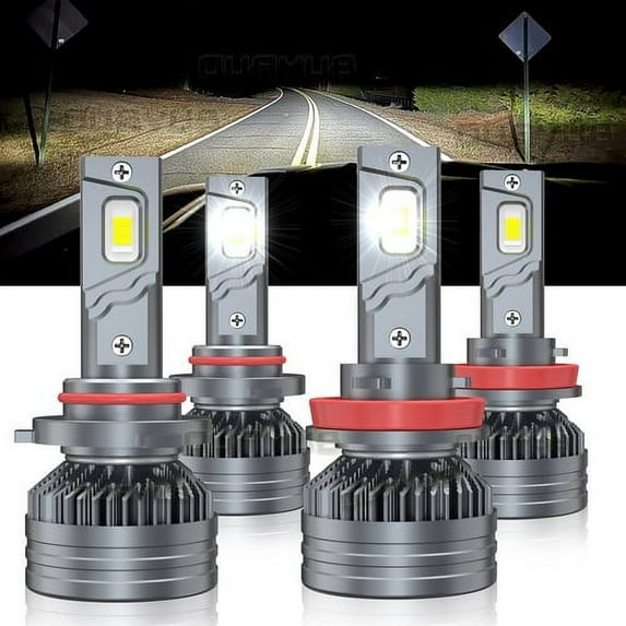 H11 9005 Headlights COMBO LED Bulbs High Low Beam for 2006-2020 Toyota 4Runner