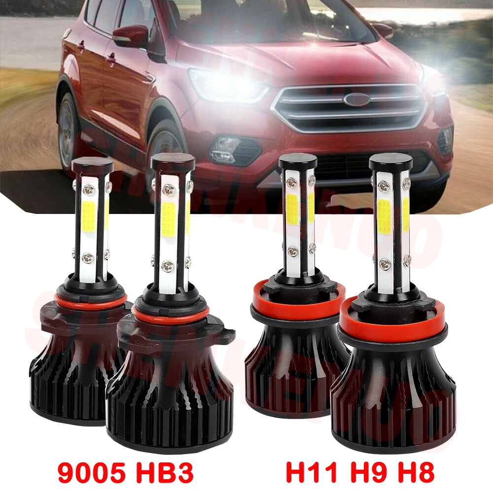 9005/H11 110W High and Low Beam LED Headlight Bulbs Kit 4pcs for Ford