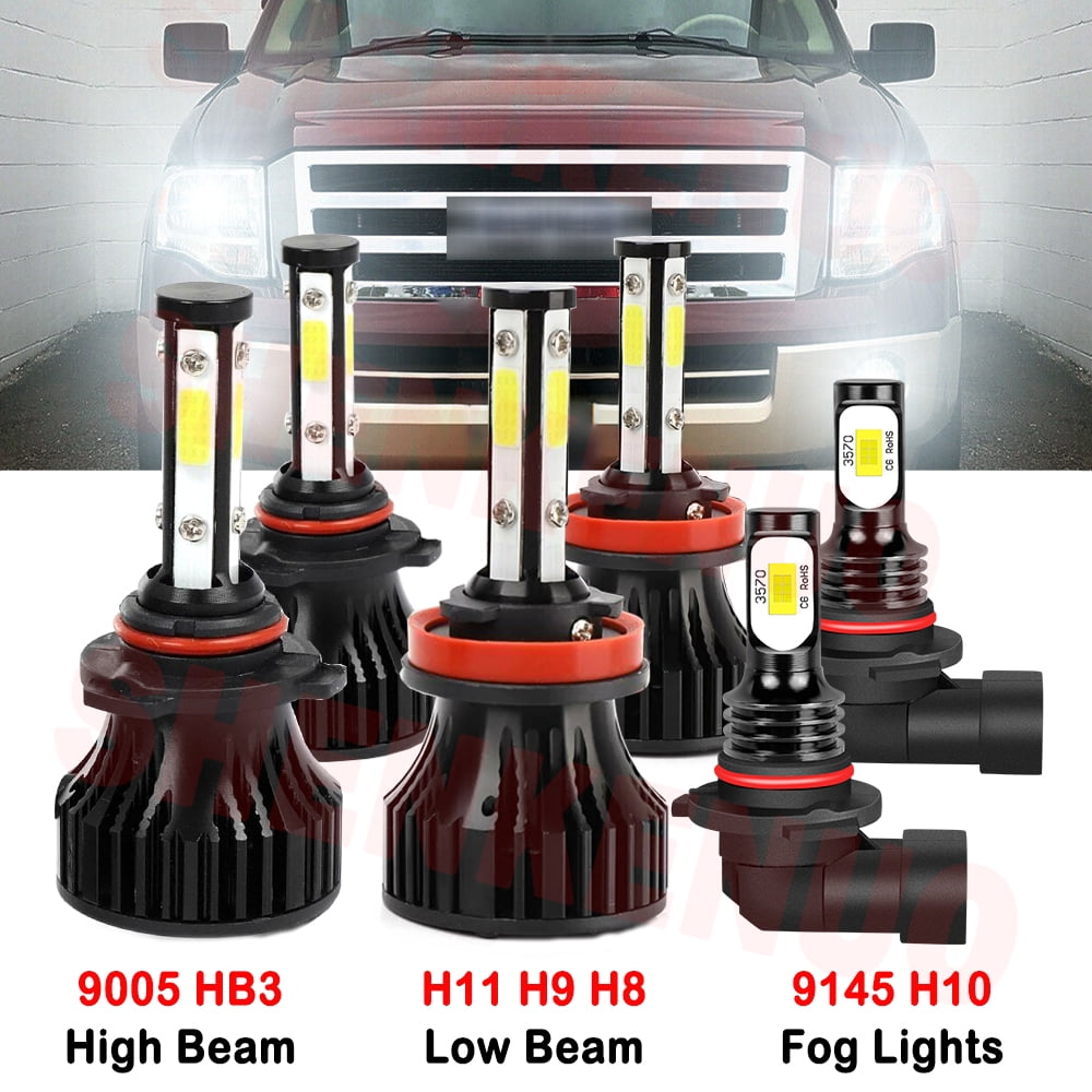 9005 9006 LED Headlight Bulbs for Ford Expedition 2003 2004 2005