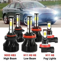 H11 9005 High&Low Beam for Ford Taurus 2008-2009 LED Headlights Fog Lights 6pcs