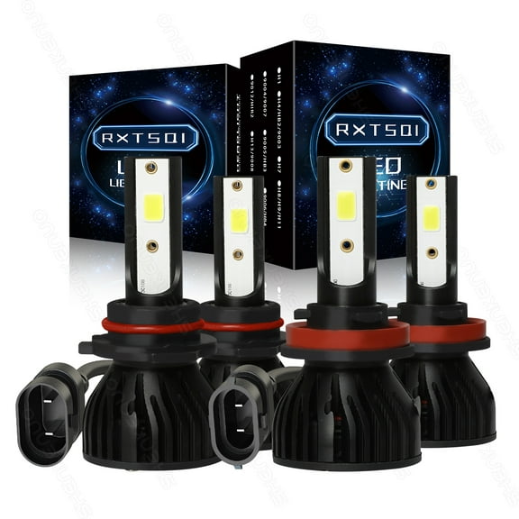H11 9005 LED Headlight Bulbs,14000LM 300% Brighter H11 9005 LED Headlight for Low Beam High Beam, Pack of 4,p4c