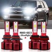 H11 9005 لمبات المصابيح الأمامية LED 2013-2020 فورد الهروب منخفض الشعاع / أضواء الشعاع العالي