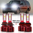 thumbnail image 1 of H11 9005 LED Headlight Bulbs for 2015-2020 Ford Expedition Low Beam/High Beam Lights, 1 of 10