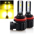 H11 H8 LED Fog Light Bulbs, 8000 Lumens 40W High Power 3000K Golden