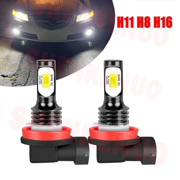 H11/H8 LED Light Bulbs for Acura MDX 2007 2008 2009 2010 2011 2012 2013 H11 Fog Lights 2pcs